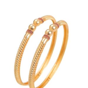 Women’s Traditional Gold Plated Bangles Set | Elegant Designer Kada Bangles | Classic Ethnic Jewellery for Women & Girls | Perfect for Wedding, Festive & Daily Wear